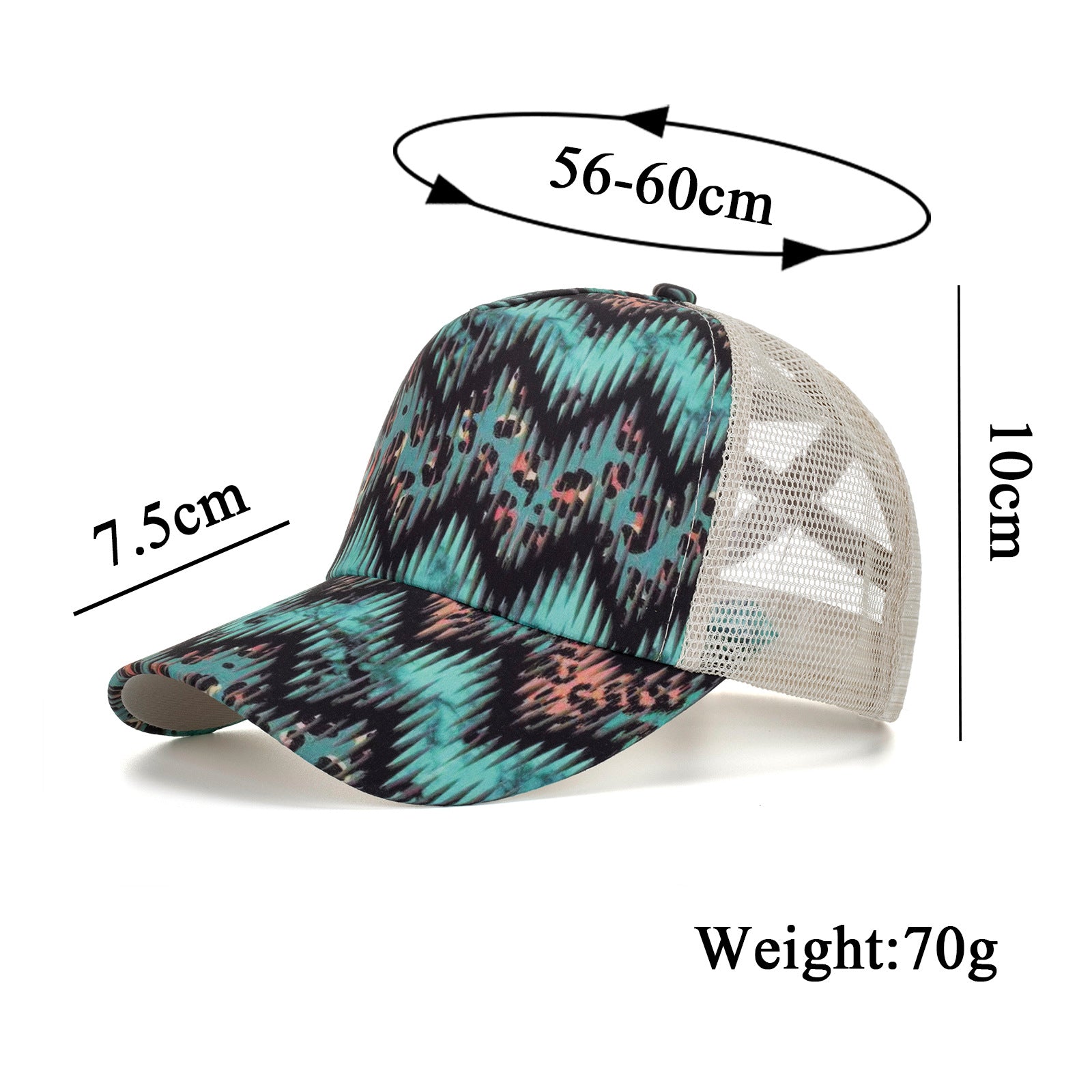 Wholesale Wave stripe cross mesh baseball cap